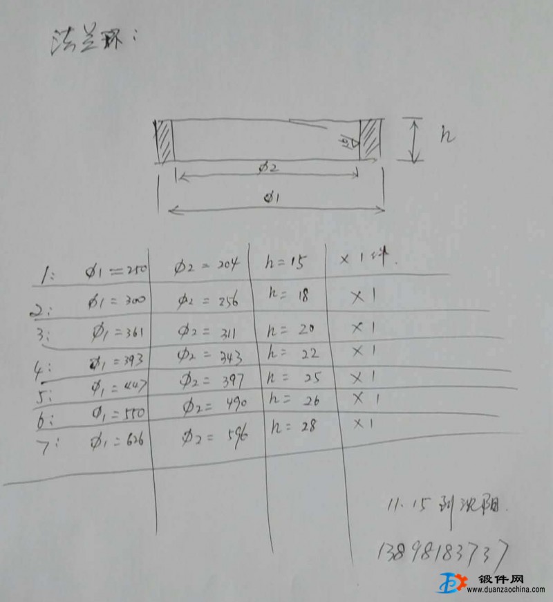 法蘭環加工