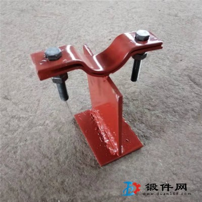 河北萬信長(zhǎng)輸?shù)湍芎墓芡? 單管夾蛭石隔熱管托 雙螺栓管夾
